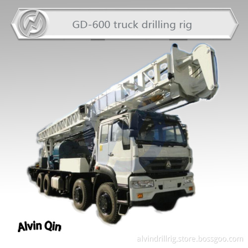 600 meters deep highly efficient Truck mounted water well drilling rig hot sale in Africa